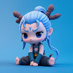 Ao Bing Nezha Cartoon Characters 3d model