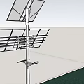 Solar Powered Outdoor Light with Multiple Panels for Garden Lawn Area