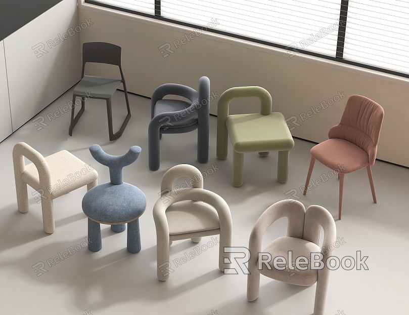 Modern Children's Chair Children's Leisure Chair model