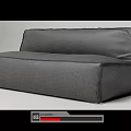Modern double sofa 3d model