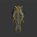Advanced Futuristic Interstellar Spaceship Design With Sleek Metallic Body And Yellow Accents