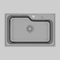 Stainless Steel Single Bowl Kitchen Sink With Modern Sleek Design And Efficient Drainage