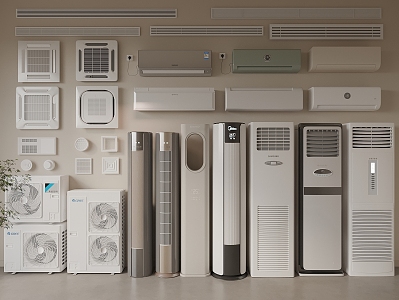 Air conditioning Central air conditioning Air conditioning External unit 3d model