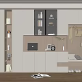 Home Shoe Cabinet SU Model 3d model