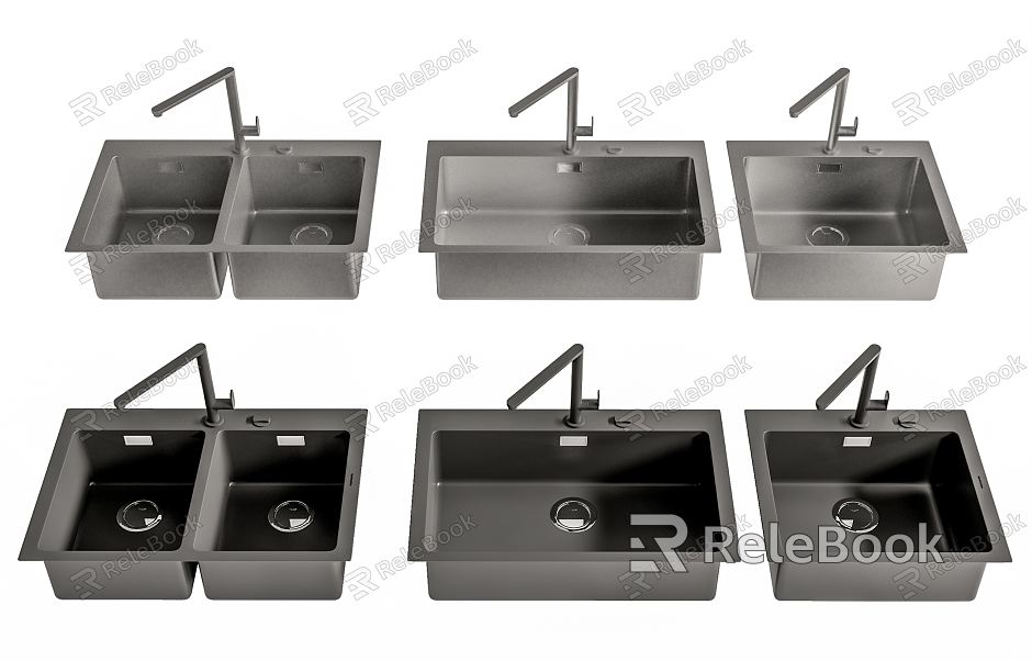 Modern Vegetable Washing Basin Kitchen Sink Faucet Combination model