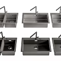 Stainless Steel Kitchen Sinks Various Styles Single And Double Bowl With Faucet