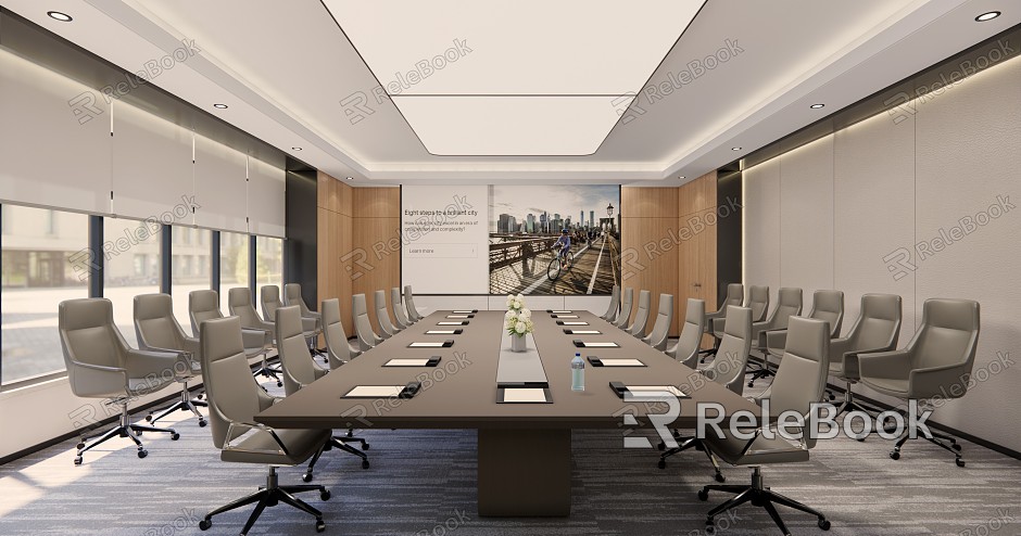 Modern Conference Room Large Conference Room model