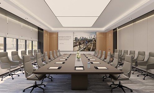 Modern Conference Room Large Conference Room 3d model