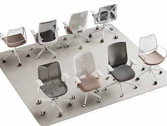 Modern Office Chair Computer Chair Swivel Chair 3d model
