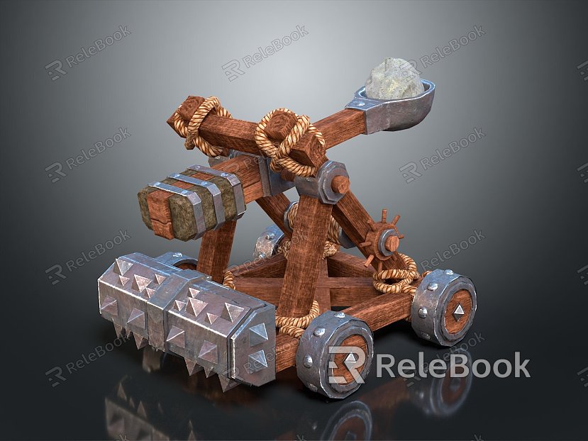 Ballista Catapult City Siege Attack City Catapult Medieval Weapon Medieval Ballista Medieval Catapult Medieval Catapult model