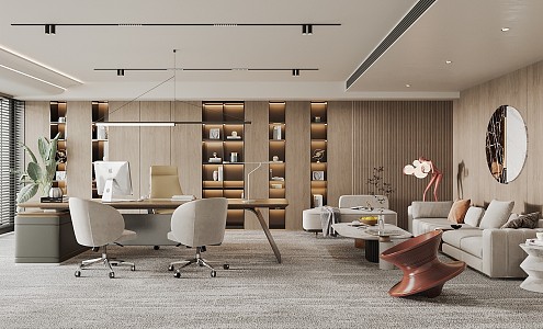 Hyundai Office Chairman General Manager Office 3d model