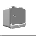 Two White Square Compact Household Appliances For Daily Use With Modern Design