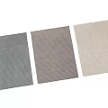 Striped Square Rugs Three Piece Collection in Beige Brown and Gray