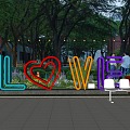 Modern Love Theme Meichen 3d model