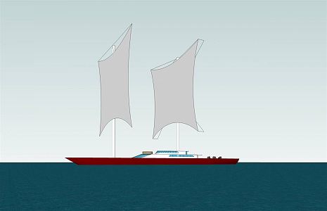 Modern Sailing 3d model