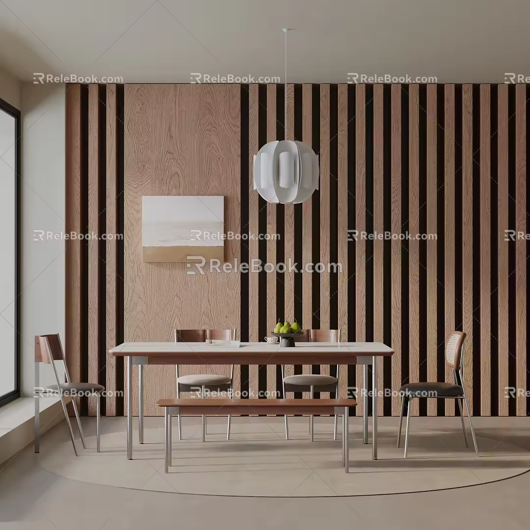 Modern table combination 3d model