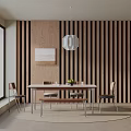 Modern table combination 3d model
