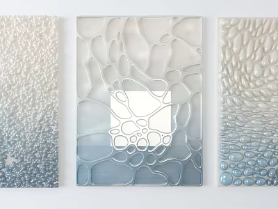 Wall Decor With Transparent Textures And Geometric Patterns For Modern Interior Spaces 3d model