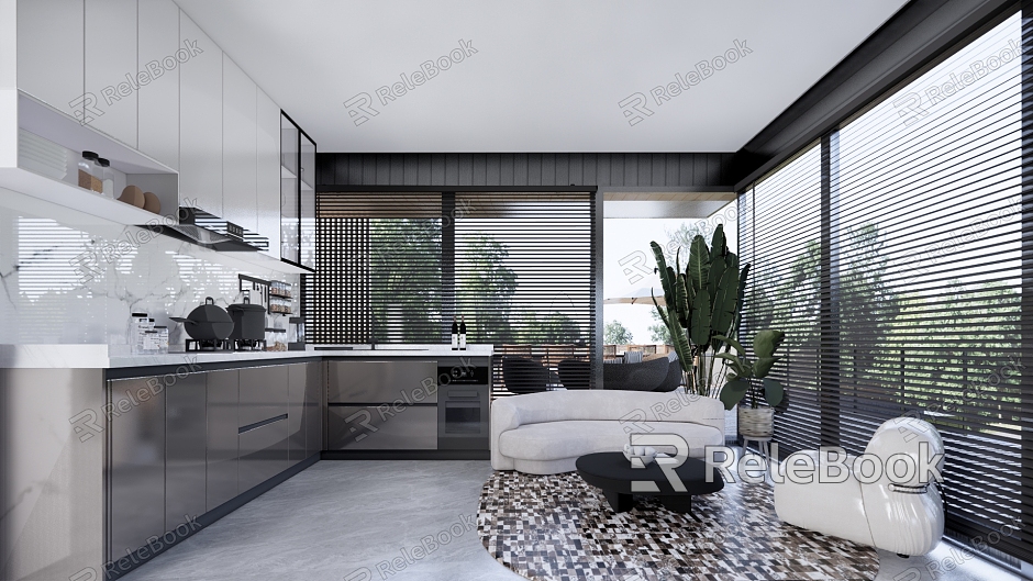 Modern Kitchen Indoor Furniture model