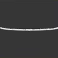 Contemporary Architectural Grille With Silver Metal Stripes Central Logo And Reflective Finish