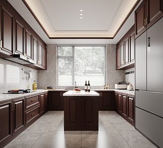 New Chinese Kitchen 3d model