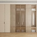 Elegant Modern Wardrobe Interior Design With Glass Doors And Built in Storage
