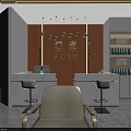 Modern Beauty Hair Salon Interior Design With Comfortable Styling Chairs Pendant Lights And Marble Flooring