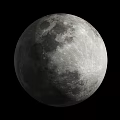 High Resolution Lunar Surface Image Of Moon With Craters In Cosmic Space
