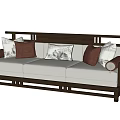 New Chinese-style Multi-person Sofa 3d model