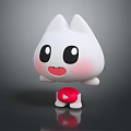 Modern audio speaker cartoon speaker mini bluetooth stereo 3d model