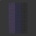 Colorful Geometric Structural Components Featuring Intricate Interlaced Patterns And Lines
