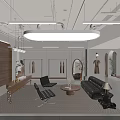 Modern Clothing Store Interior With Mannequins Wooden Racks Chandelier Window And Table Accessories
