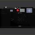 Black Leica Camera With Vintage Design Classic Lens And Red Logo
