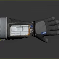High Tech Smart Glove With Digital Display Screen And Industrial Design Features 3d model