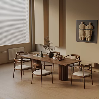Modern table combination 3d model