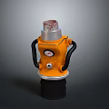 Orange Heavy Duty Hydraulic Jack With Pressure Gauge Black Handles And Stable Base