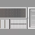 Modern Ceiling Office Ceiling Aisle Ceiling 3d model