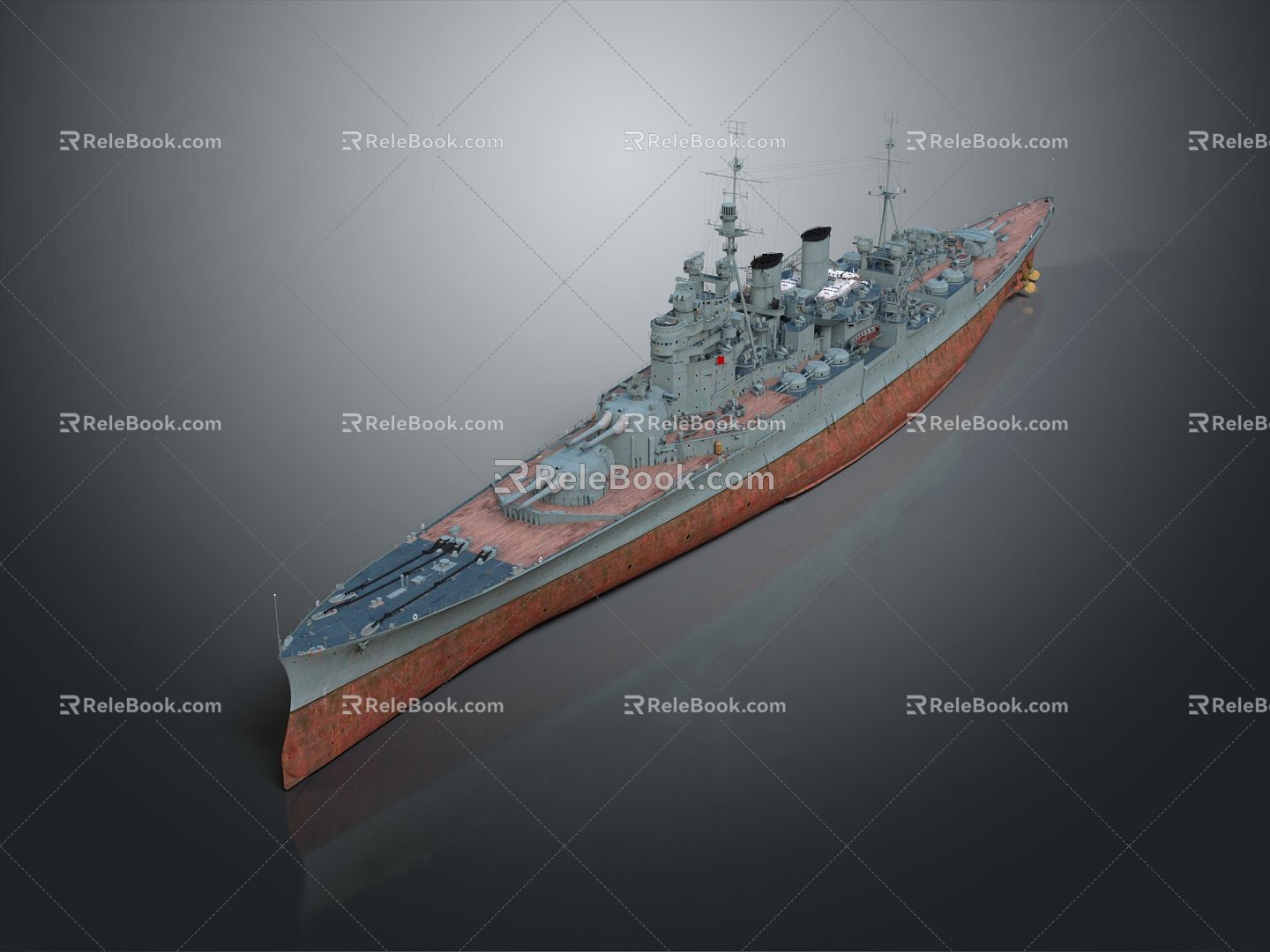 Modern Warship Ship Ship Warship 3d model