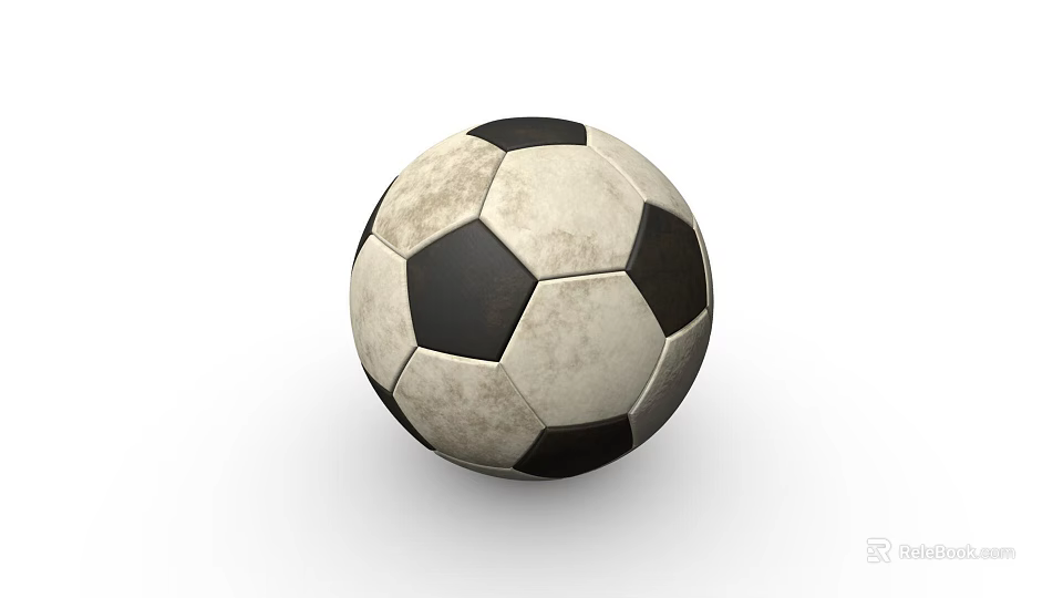 Classic Black and White Soccer Ball As Essential Sports Equipment For Training And Matches 3d model 