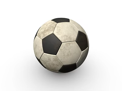 Classic Black and White Soccer Ball As Essential Sports Equipment For Training And Matches 3d model