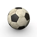Classic Black and White Soccer Ball As Essential Sports Equipment For Training And Matches