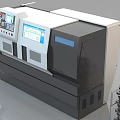 CNC Lathe Industrial Machine with Digital Control Panel and Display for Precision Metalworking 3d model