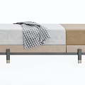 Modern sofa stool sofa stool combination 3d model