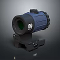 EOTECH Tactical Blue Weapon Scope With Green Lens And Mount Base