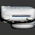 Cute White Camera Design With Bear Ears Face And Round Lens