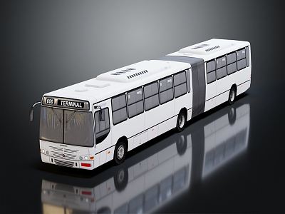 modern bus sci-fi bus future car 3d model