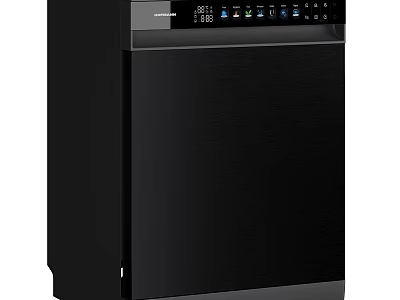 Smart Black Machine With Sleek Design Digital Display And Smart Controls 3d model
