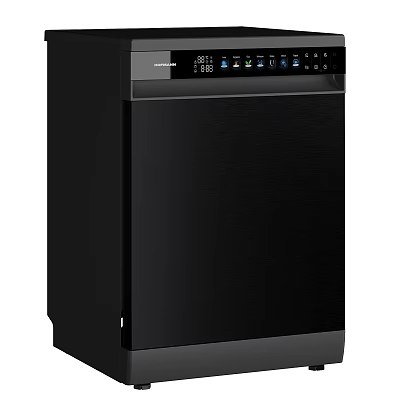 Smart Black Machine With Sleek Design Digital Display And Smart Controls 3d model