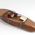 Speedboat Yacht Boat 3d model