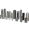 Modern Skyscraper Models With Various Architectural Designs And Different Heights 3d model